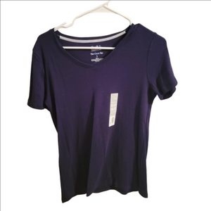Croft & Barrow Women's Navy Classic Tee - Small